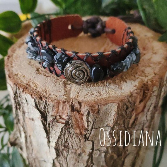 Bracciali in Cuoio e Pietre