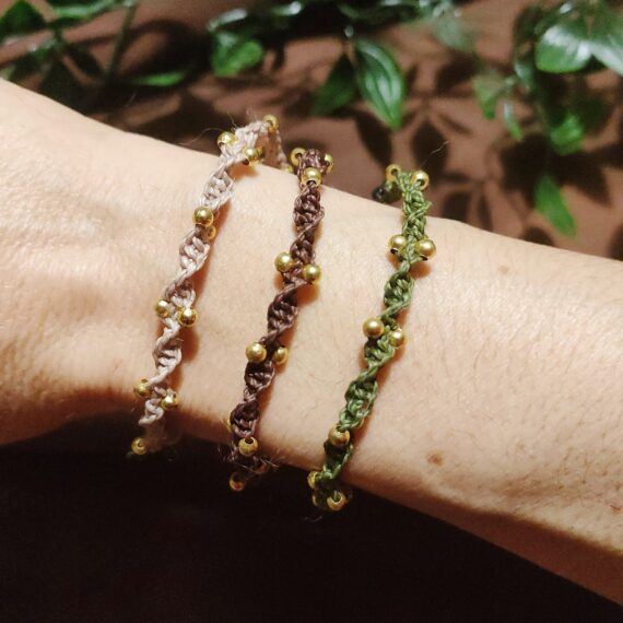 Braccialetti Basic "Gold" in Macramè