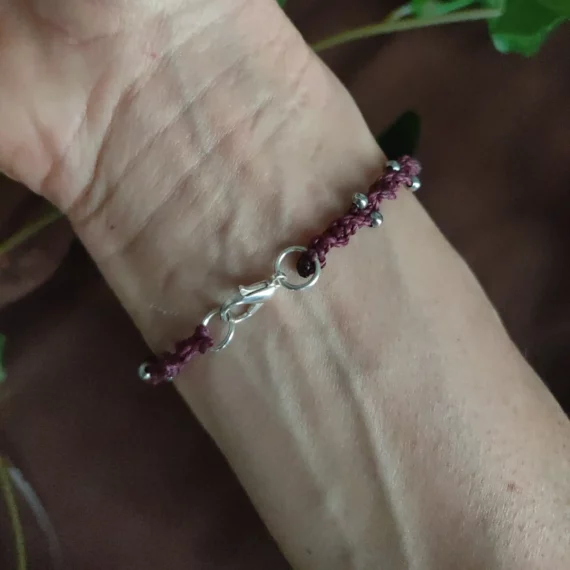 Braccialetti Basic "Silver" in Macramè
