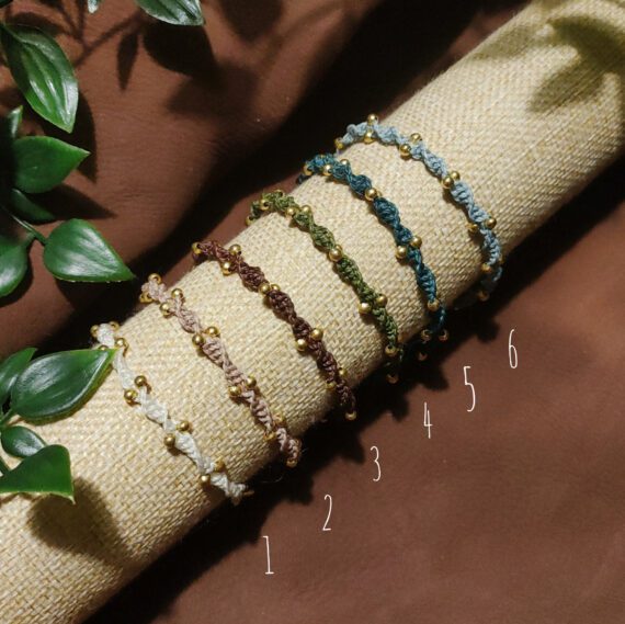 Braccialetti Basic "Gold" in Macramè