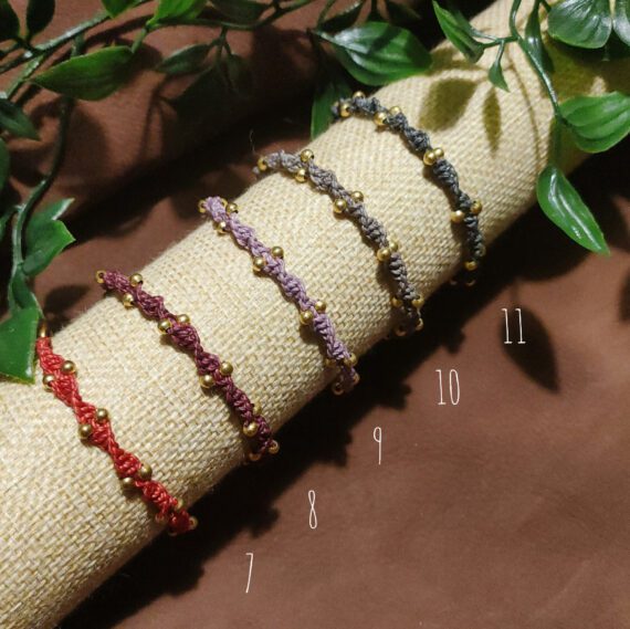 Braccialetti Basic "Gold" in Macramè