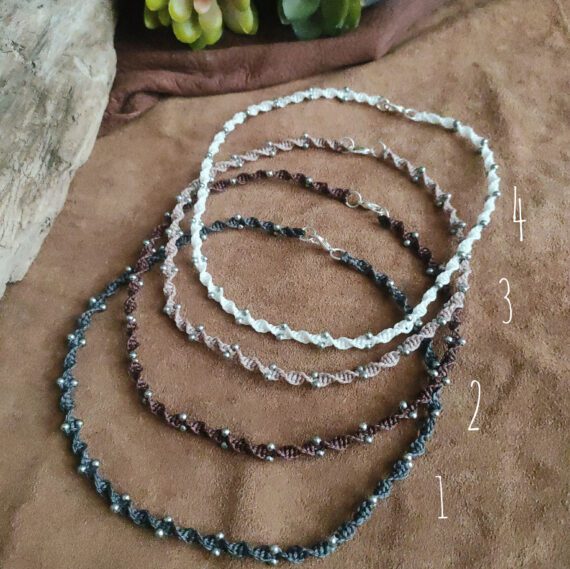 Girocolli Silver in Macramè
